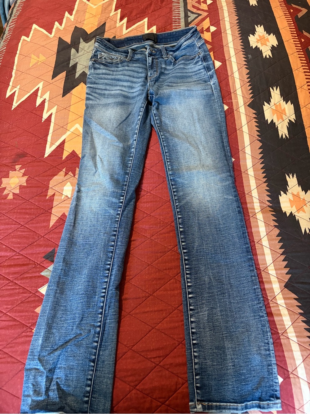 Buckle Women's Medium Blue Stretch Bootcut Jeans